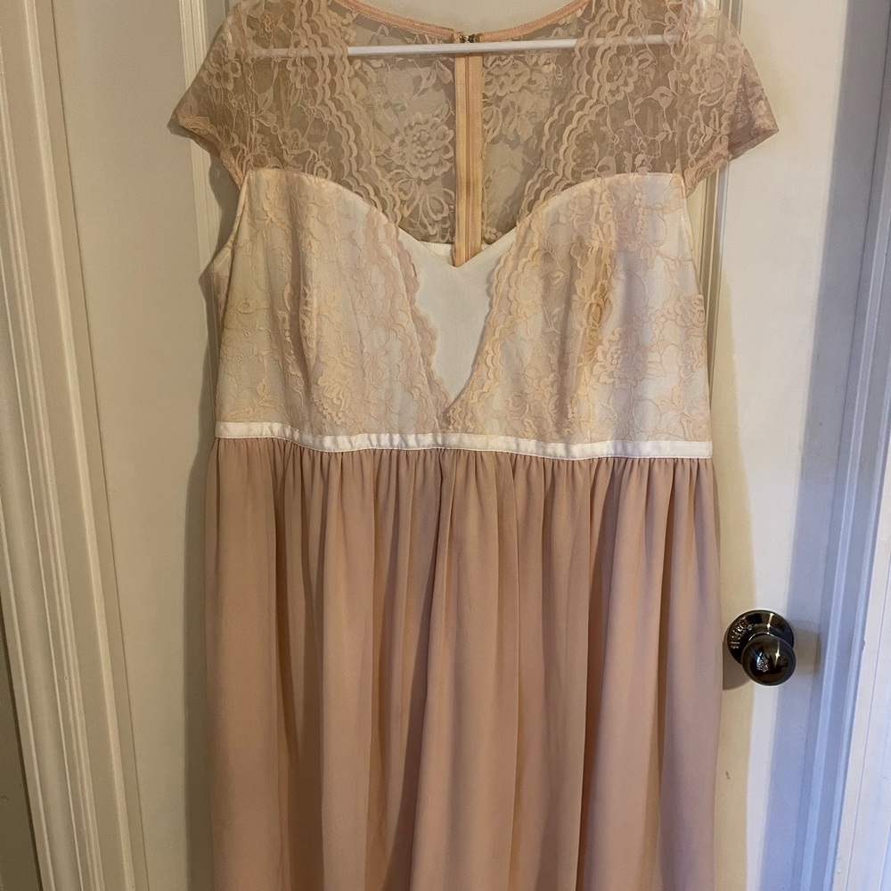 Elegant Lace Overlay Dress